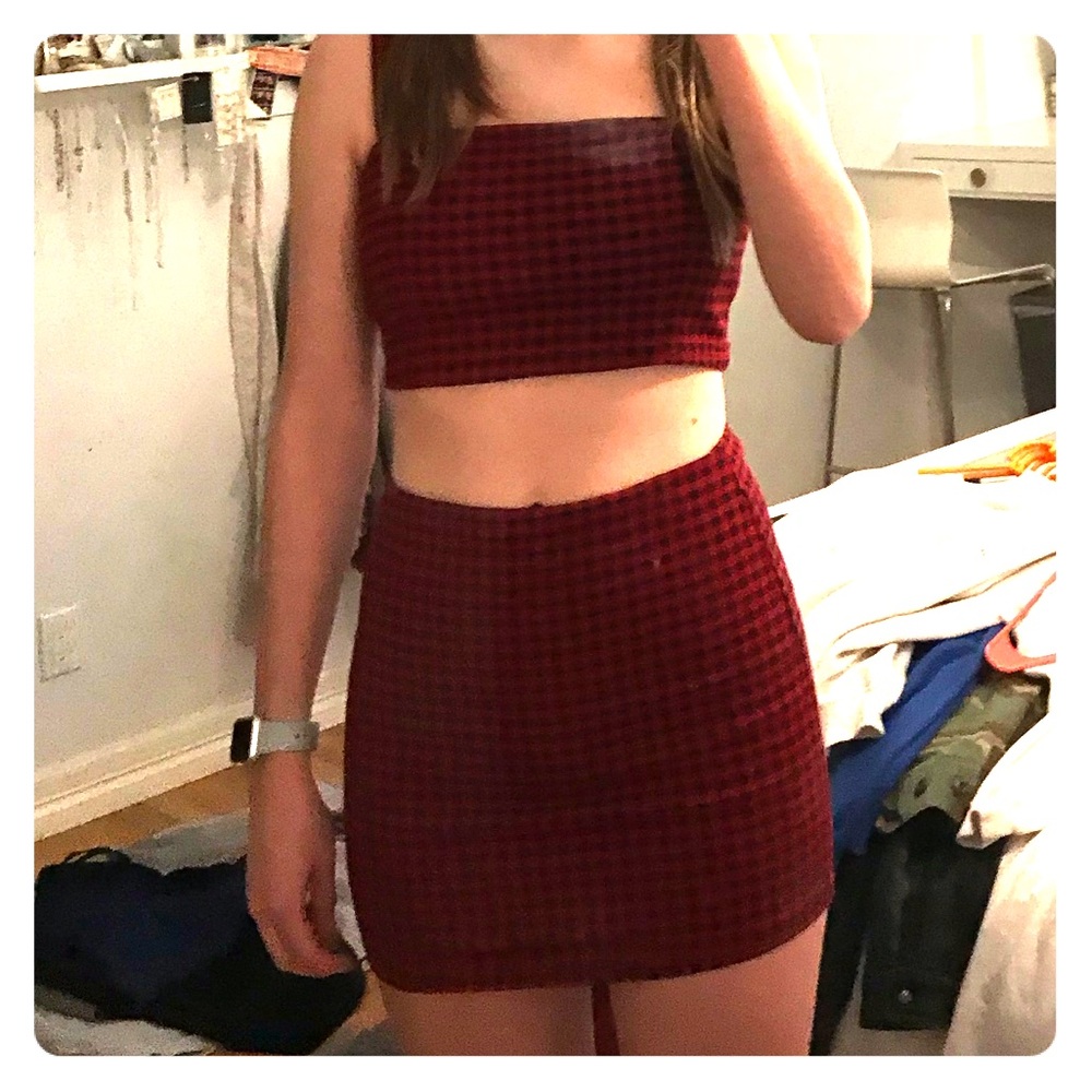Two piece checkered set